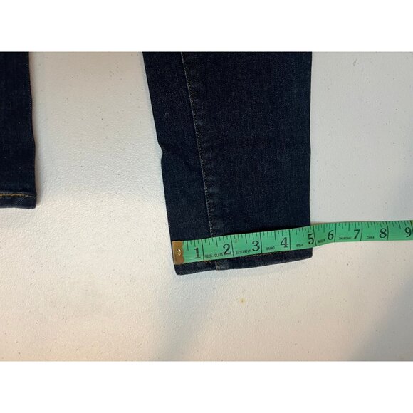 Gap 1969 Vintage True Skinny Ankle Jeans Stretch Mid Rise Dark Blue Size 28R - Picture 6 of 9